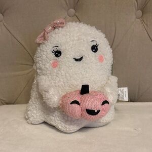 Halloween Ghost party ghost with pink pumpkin